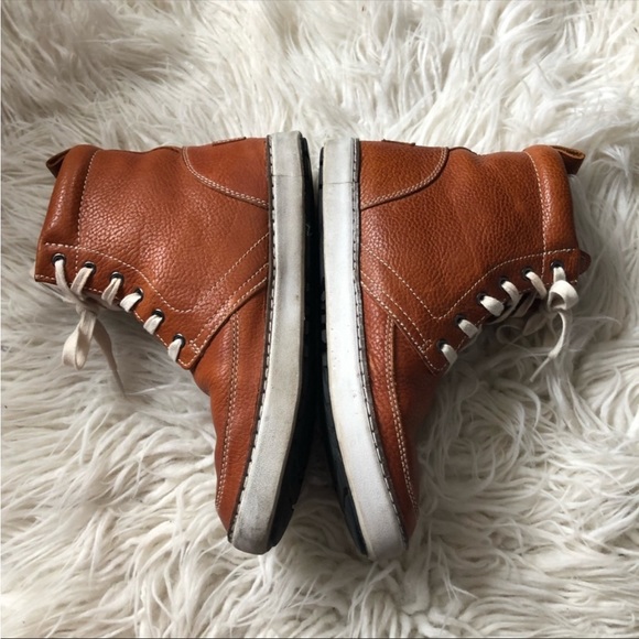 UGG Leather Shearling Sneaker Boots 8.5 - Picture 8 of 9